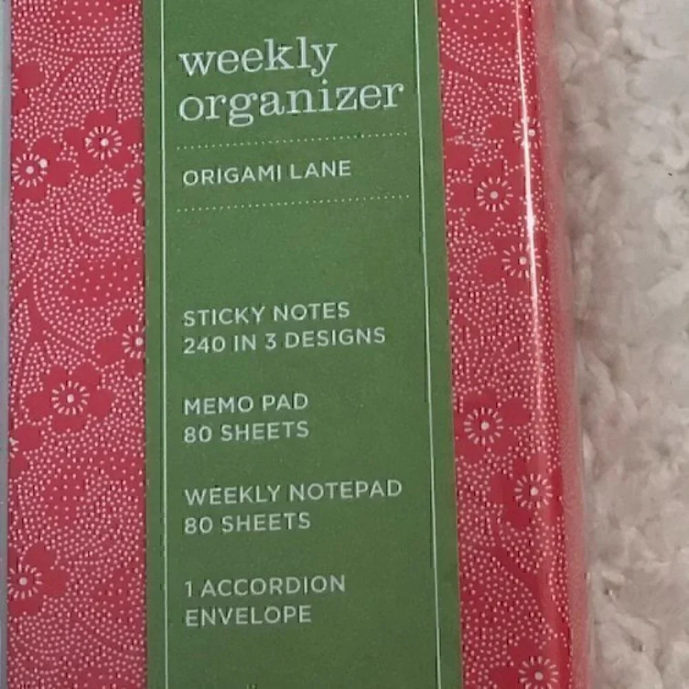 Galison Origami Lane Weekly Organizer